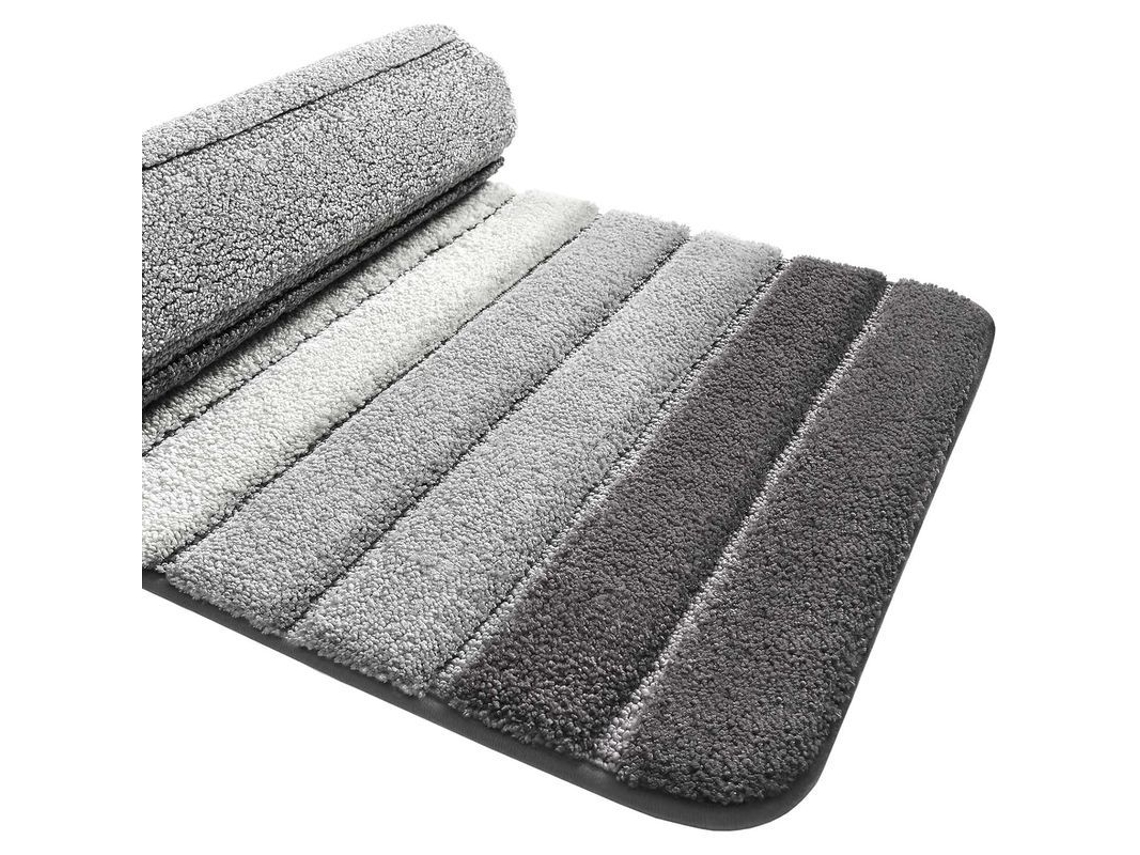 2026-tapete De Banho Anti-deslizante Linjou, Ultra Suave, Absorbente, Lavável À Máquina, 40x60 Cm, Cinza Gris