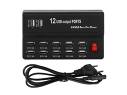 Carregador Rápido 12 Portas Usb para Casa Worten