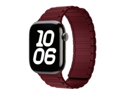 Pulseira Halinuia magnética silicone para Apple Watch, design esportivo, roxo claro, 42-49mm