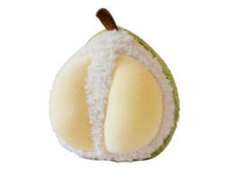Primerox brinquedo de Pelúcia de Fruta Criativa Durian Macio Decorativo 8" para Lar e Máquina de Prender