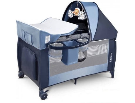 Lionelo Cama de Viagem Sven Plus Blue Navy