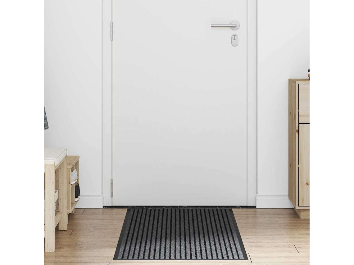 Vidaxl Tapete De Entrada Preto 60 X 150 Cm Polipropileno