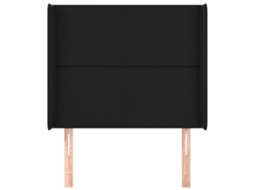 Cabeceira de Cama Mueble Orejas Cuero MOBIKASA Madeira Preto (103x16x118)