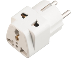 Adaptador De Tomada Europeia Nuobesty 10-16a 250v Para Tomada De Parede Embutida Em Abs E Cobre.