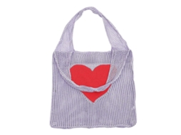 Sacola de Compras Violeta em Malha, Dobrável e Lavável, com Grande Capacidade . GOKOCO (32 X 38 Cm)