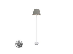 Tunez Salon Foot 1xe27 Branco/estampado Cinza Fabrilamp