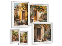 Conjunto De Pinturas Frutas Cítricas Nos Jardins Espelharte (5 Peças)