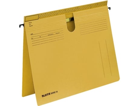 Pastas suspensas Leitz Série 18, cartão Manila 250 g/m², amarelo Para o mercado D / L / A / Ch 50 peças Esselte Leitz (1814 00 15)