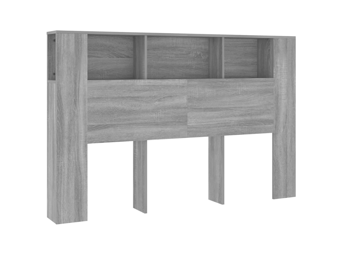 Cabeceira Sonoma Cinzento MAISON EXCLUSIVE com guarda-roupa (160x18,5x104,5 cm)