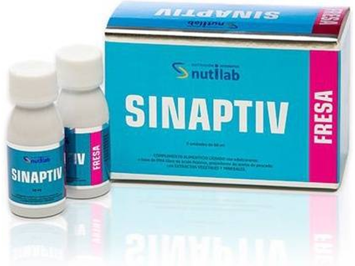 Suplemento Alimentar NUTILAB Sinaptiv Sabor A Morango (8 unidades de 60ml (Morango))