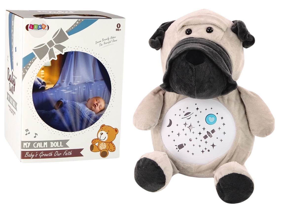 Urso de Pelúcia com Luzes e Melodias, Modo Dia/noite, 25 Cm, a Partir de 1 Ano BRILVIBERA