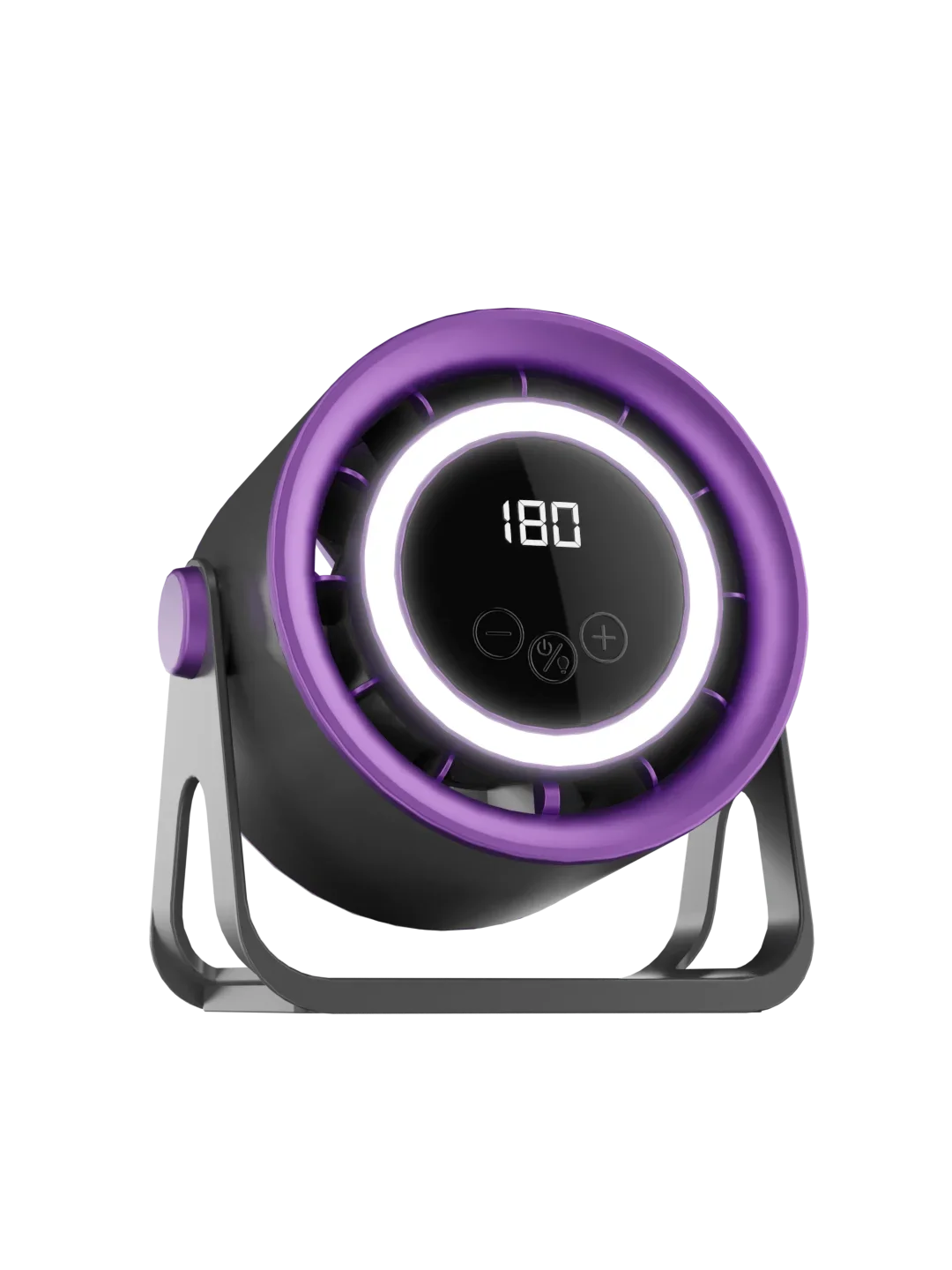 Ventilador de Mesa MDUG sem pás, recarregável usb, com luz ambiente