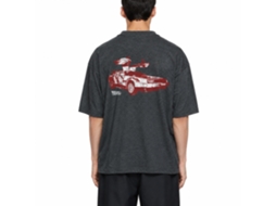 Rockinstone Back To The Future Movie Doorrrs Heather Black Adult T-shirt Size:l