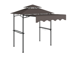 Gazebo de Jardim S/MARCA com telhado duplo, repelente à água, 242x232x248cm