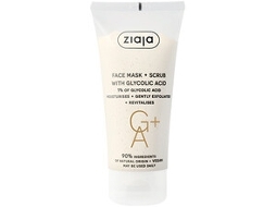 ZIAJA Face Mask + Scrub Glycolic Acid Peelingová Maska S Kyselinou Glykolovou 55Ml