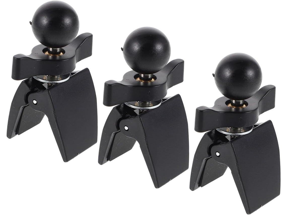 Conjunto De 3 Clipes Para Saída De Ar Do Carro Com Base Esférica De 17 Mm – Suporte