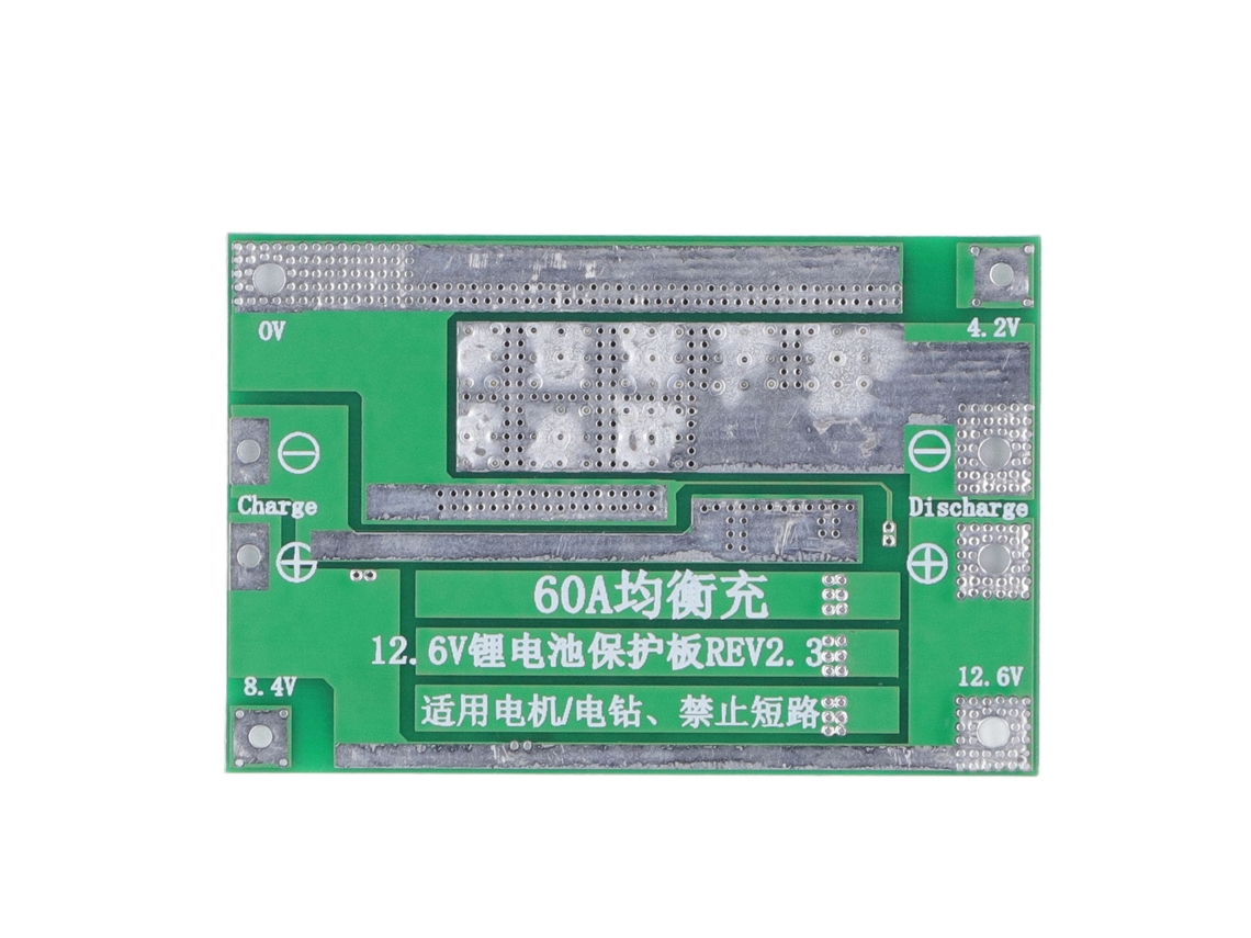 Módulo Bms 3s 60a 12.6v Para Bateria De Lítio