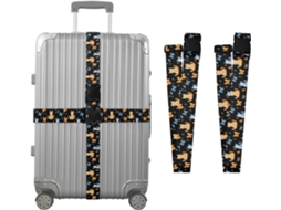 Conjunto De 2 Alças Bagagem Em Formato Borboleta Para Malas, Alças De Viagem, Acessórios Para Cintos, Conector De