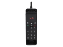 Caixa De Som Bluetooth Sem Fio Retro Com Rádio Fm Cartão De Memória Usb Aux Subwoofer Tela Display Forma De Celular