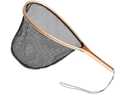 Rede De Pesca Com Mosca Com Cabo De Madeira E Nylon Para Capturar E Soltar Trutas. Gokoco