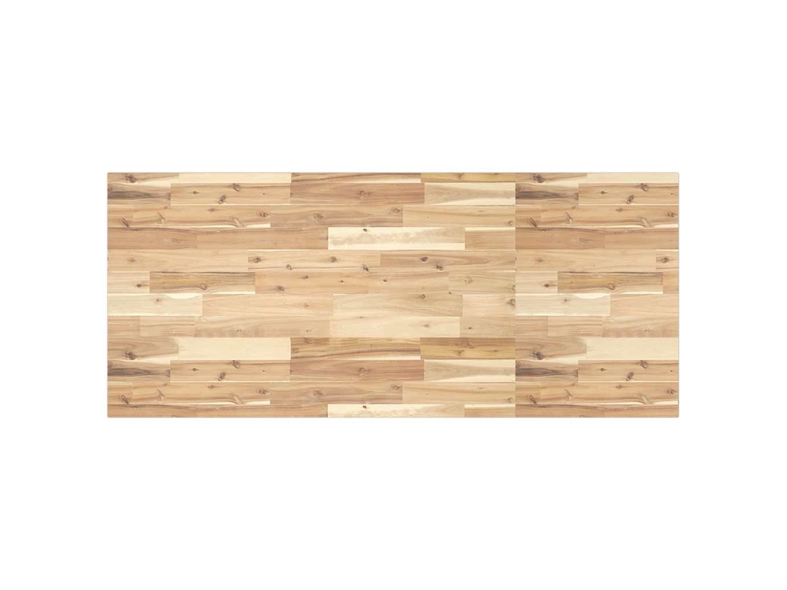 Vidaxl Tampo De Secretária 120x60x2 Cm Acácia Maciça Não Tratada