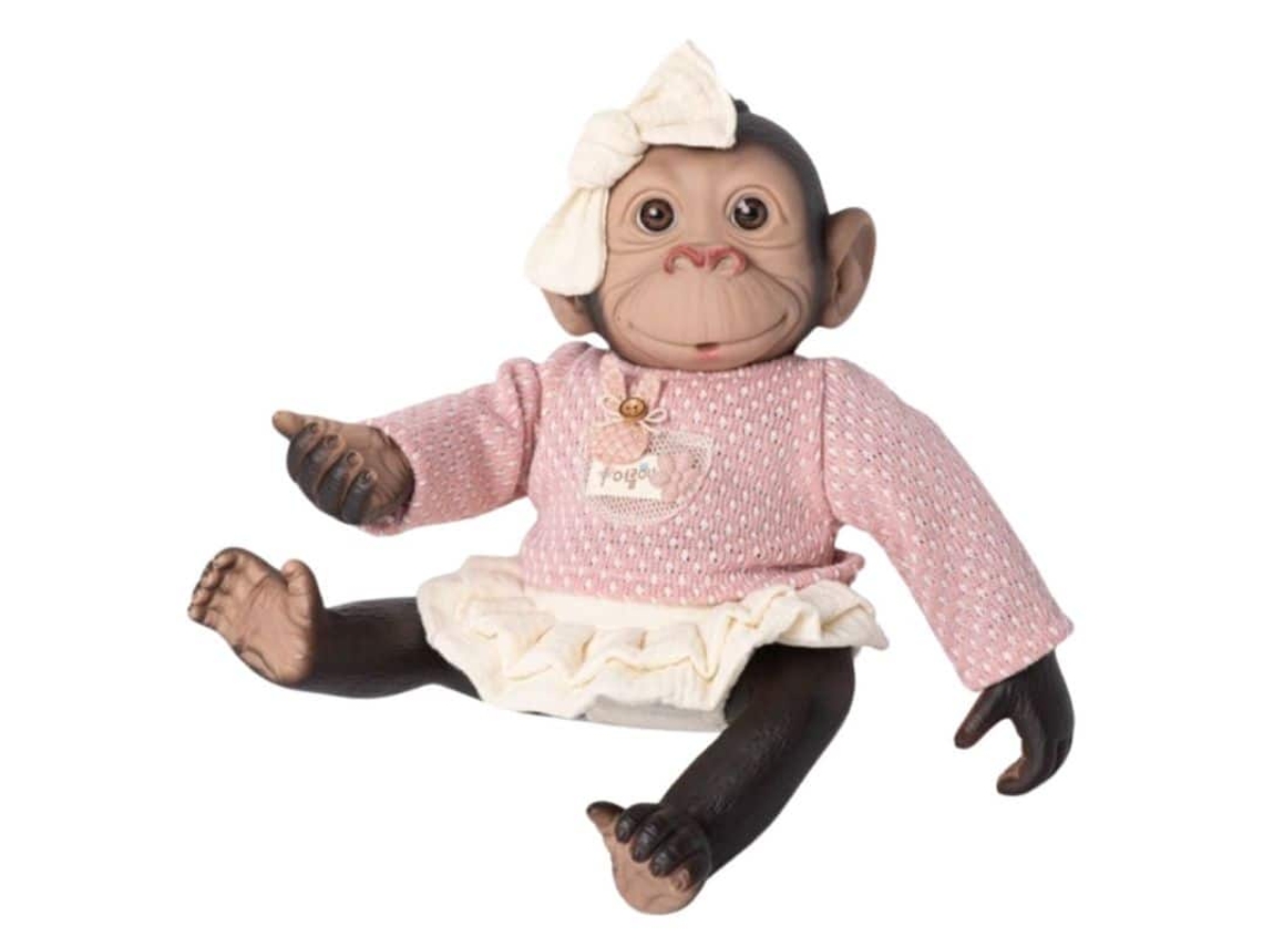 Mono Reborn Jersey Y Falda Volante Beige De 35 Cm 3340 Rosa Toys Rosa Toysvolumen