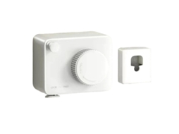 Varal retrátil de parede Slowmoose, invisível, elástico, branco