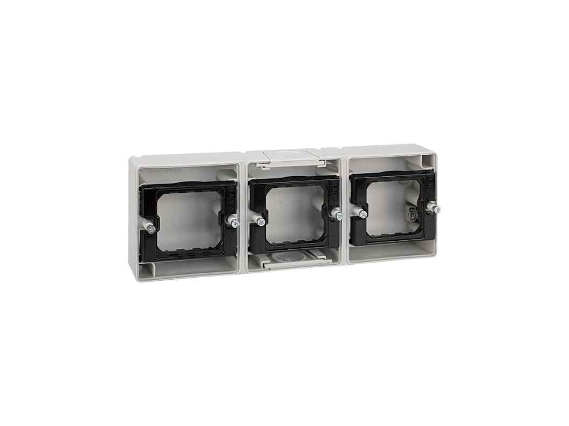SIMON 44 Aqua Base Caixa Estanque 3 Elementos Horizontais 4400765-035