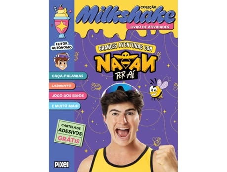 Livro Grandes Aventuras Com Natan Por Aí Coleção Milkshake De Natan Por Aí (português Do Brasil)