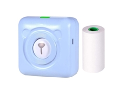 Mini impressora térmica, dispositivo móvel do fabricante da máquina da foto do bolso de usb sem fio mini impressora térmica 203dpi azul TOPOFLY
