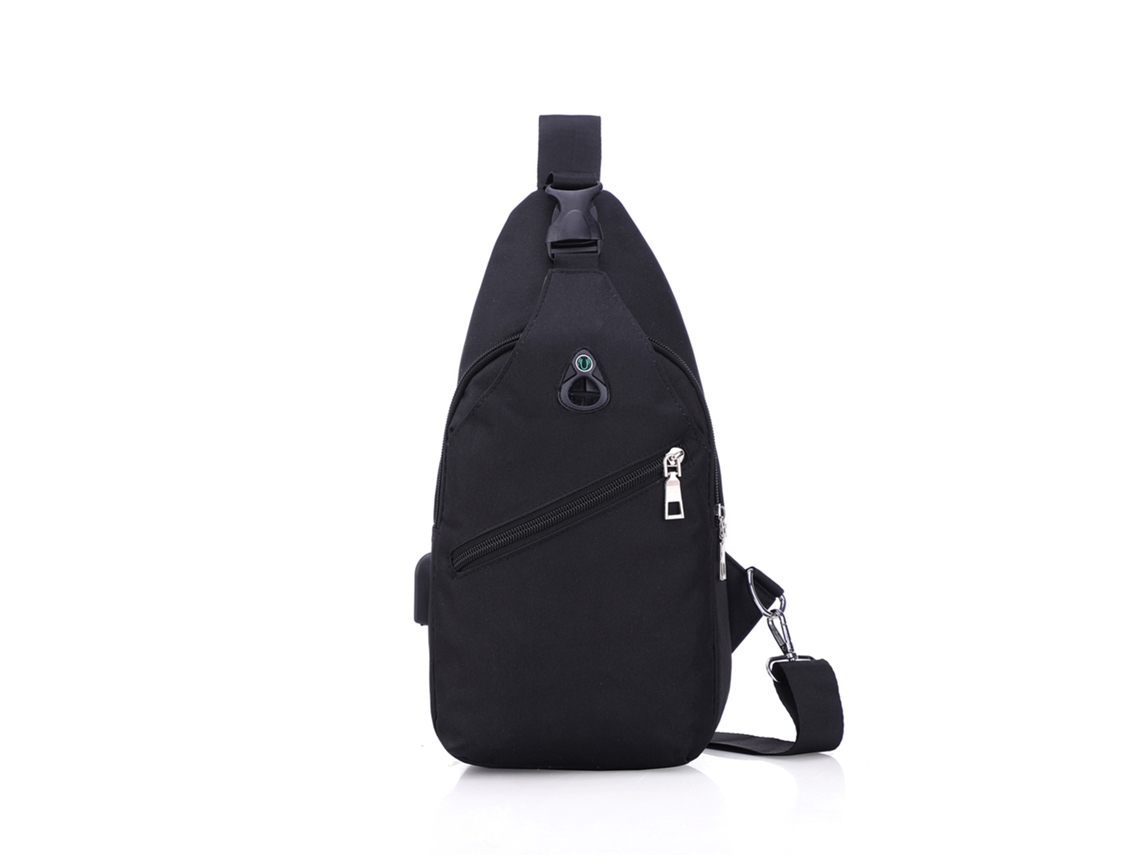 (preta) Bolsa De Peito, Bolsa Casual, Mochila Para Atividades Ao Ar Livre, Bolsa De Ombro/transversal