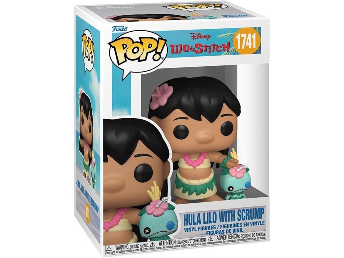 Figurinha Funko Pop! E Buddy | Lilo E Stitch | Hula Lilo E Scrump