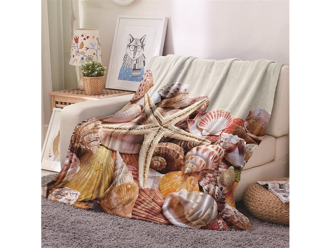 Manta de Flanela Fansu Estampa 3d Quente e Macia Microfibra Ideal para o Inverno Perfeita Cama Ou Sofá Adequad