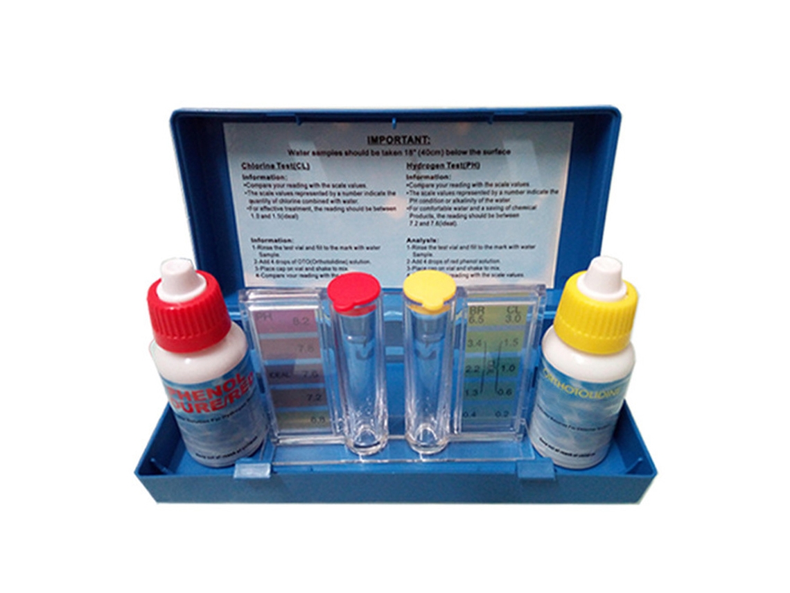 Kit Teste de Água Piscina Cl/ph Casa Análise Simples