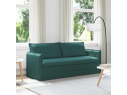 Vidaxl Sofá Verde Escuro 196 X 82 X 85 Cm Tecido