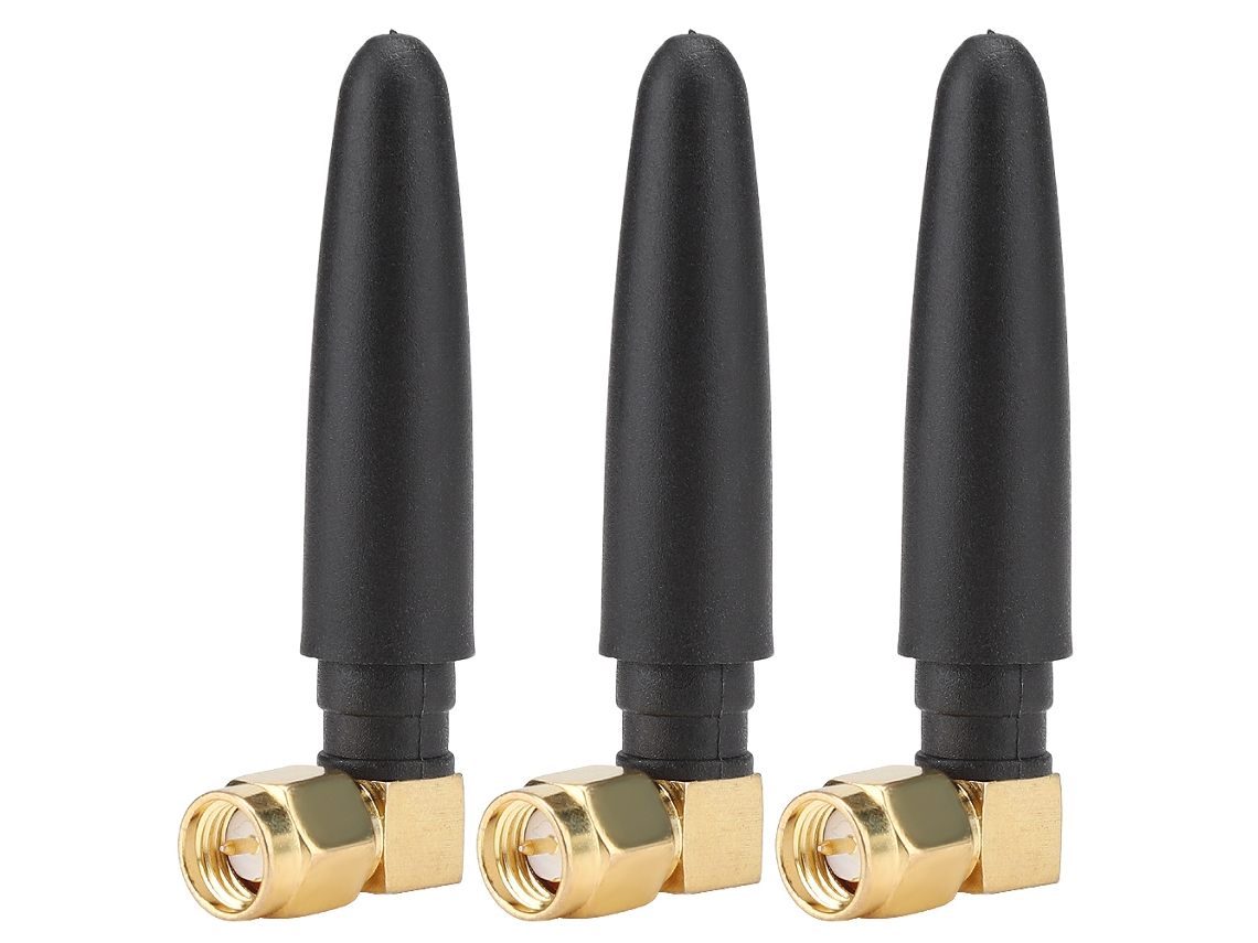 3 Peças Antena De Módulo Sem Fio 3dbi Sma Rosca Interna L Conector Sma Macho