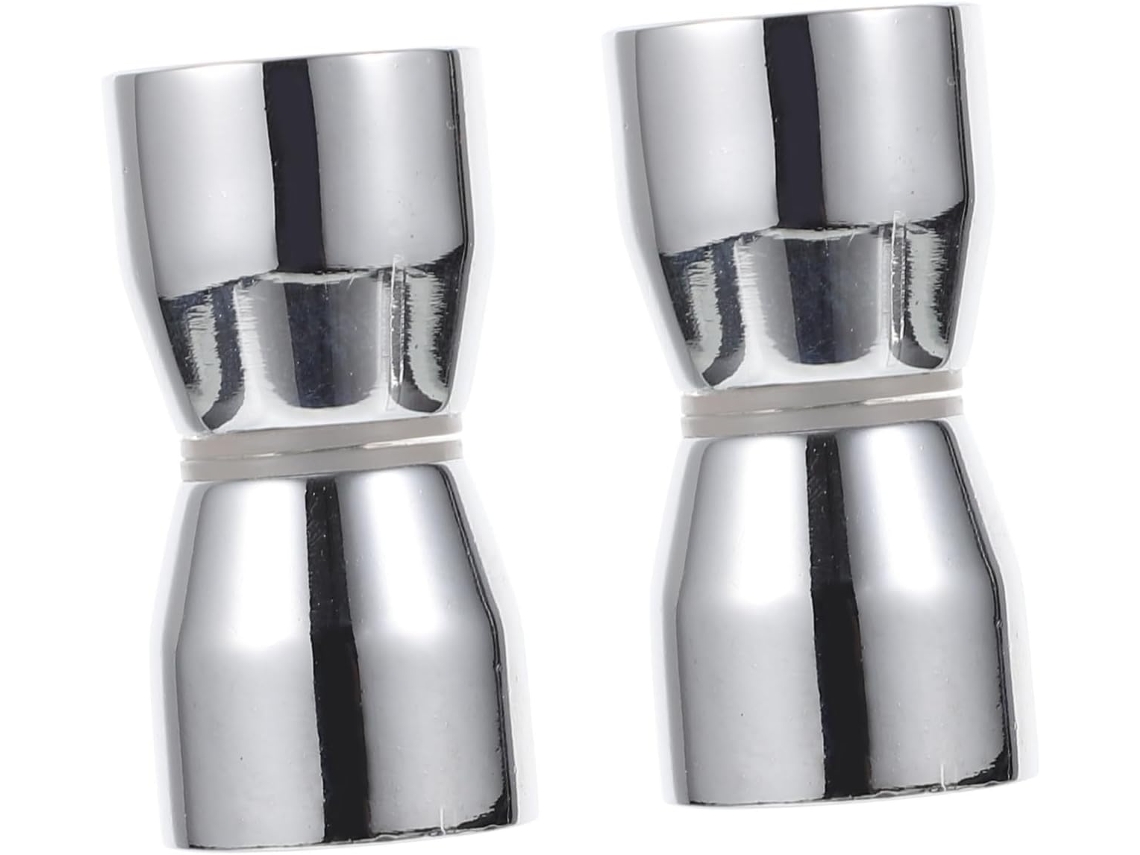 Conjunto De 2 Puxadores Alumínio Dupla Face Para Portas Vidro Box Banheiro, Estilo Moderno, Frente E Verso