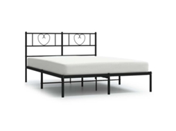 Bed Frame, Bed Frames Vidaxl Preto Aço (135 X 190 Cm)