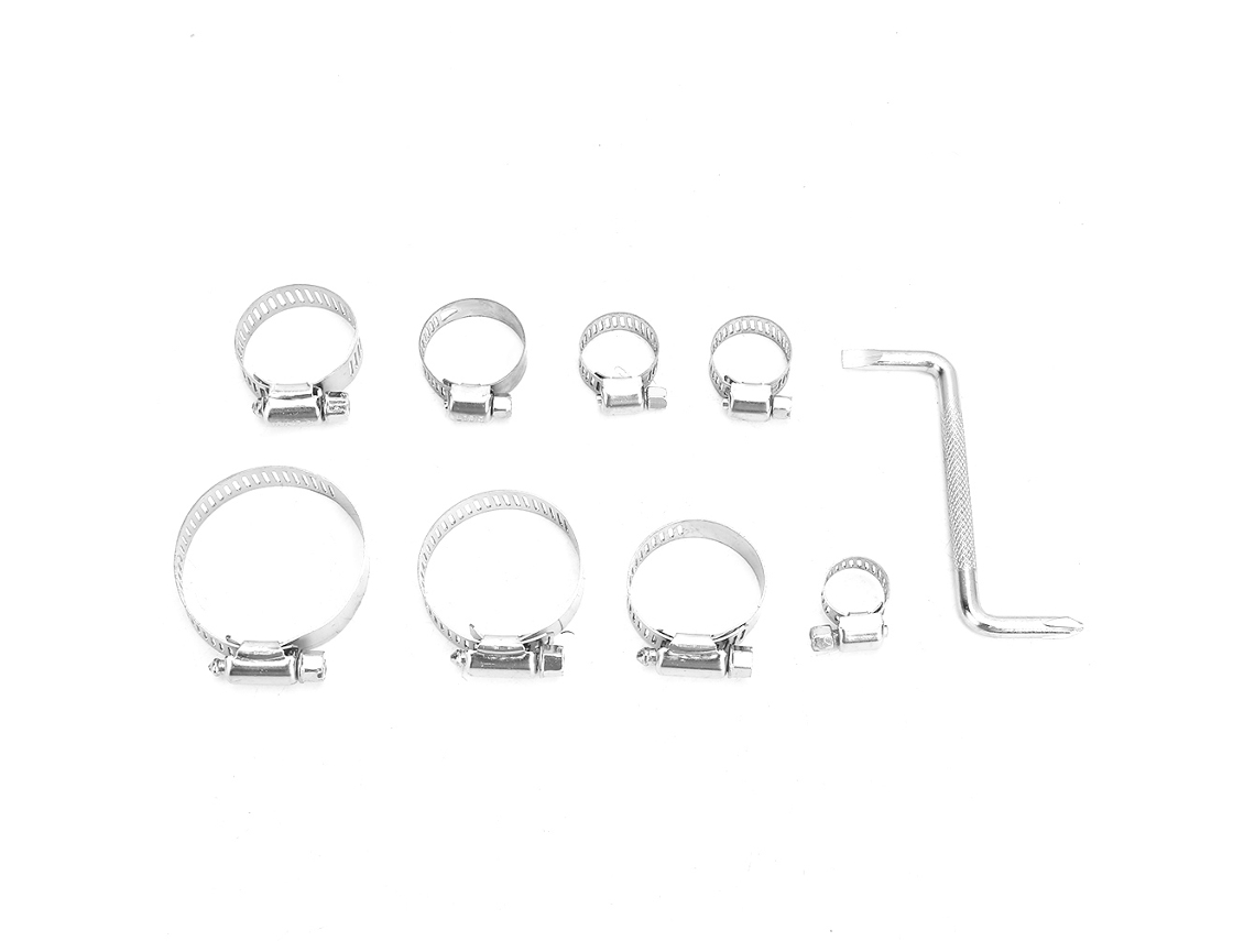 Laxiscreed Kit De Abraçadeiras De Inox Para Mangueiras E Túneis, Fixação Forte, Diversas Utilizações, Para Diâmetros De 6 A 44mm