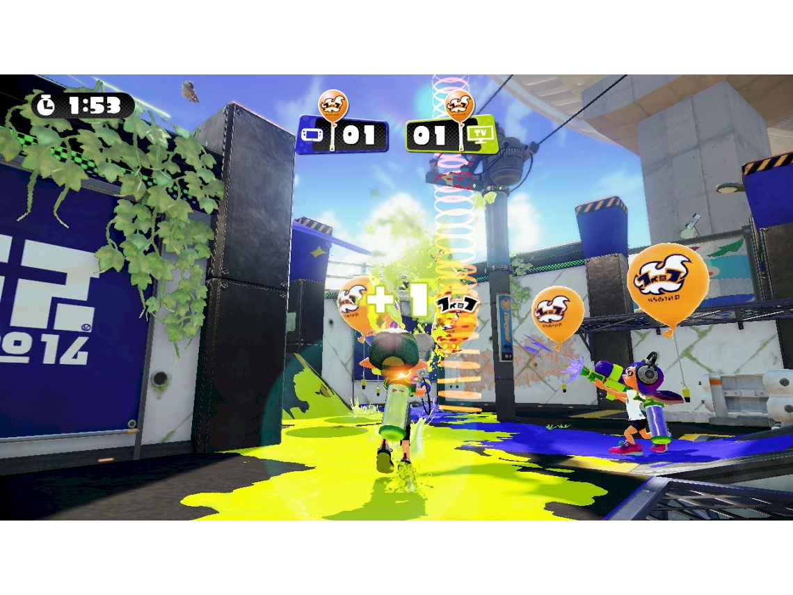 Jogo Nintendo Wii U Splatoon + Figura Amiibo Lula Inkling