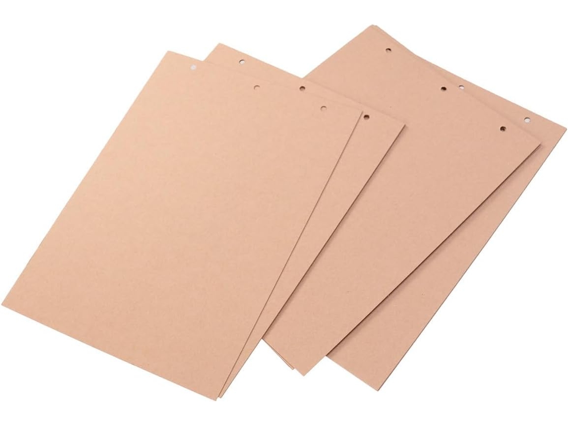 15 Folhas De Páginas De Recarga Para Álbum De Fotos E Scrapbooking 10 Bolsas De Papel Kraft Reto Verso Pacote