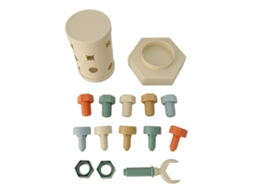 Ats brinquedo de Classificação de Formas Doug Magnético para Crianças: Treinamento de Motricidade Fina, Estimula a Imaginação, Diy, Branco