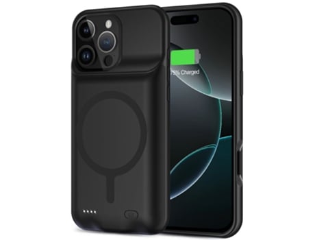 Tech-protect Powercase Para Iphone 16 Pro Max Para Capa De Bateria Magsafe