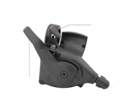 Lurelia Câmbio Bicicleta Para Mtb 22,2 Mm, 11 Velocidades, 3 Velocidades Leve E Led