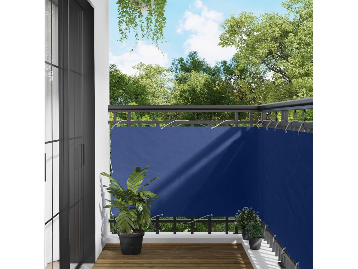 Vidaxl Tela De Varanda 100 X 600 Cm Tecido Oxford Retangular Azul