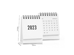 Calendário De Mesa 2023 Mini Calendários Com Anéis De Metal Portátil Para Casa E Escritório