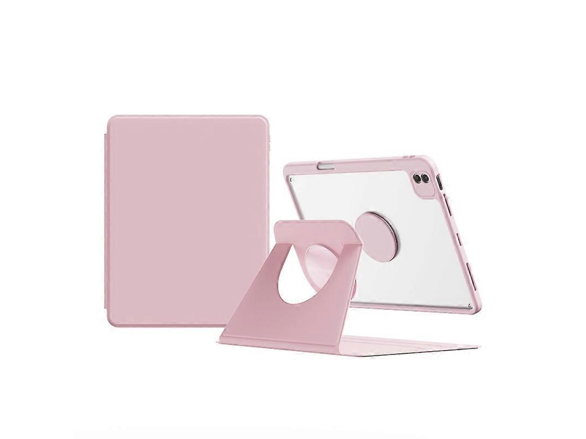 Capa de couro inteligente, magnética, giratória e removível para tablet Webake