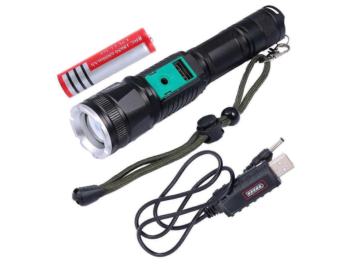 Lanterna De Acampamento Led Cilíndrica De Liga De Alumínio De 17 X 35 X 35 Cm, Banco De Energia De Emergência, 1 Conjunto Olysi Shop