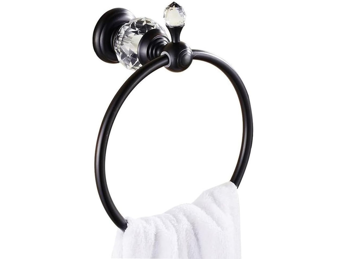 Suporte De Toalha Parede Para Banheiro E Cozinha, Com Argolas, Em