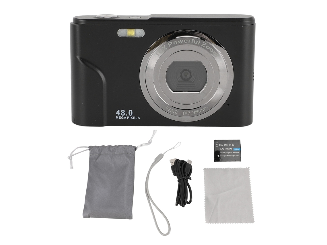 Câmera Digital 1080p Com Zoom Óptico De 16x E Tela Ips Aquaforge